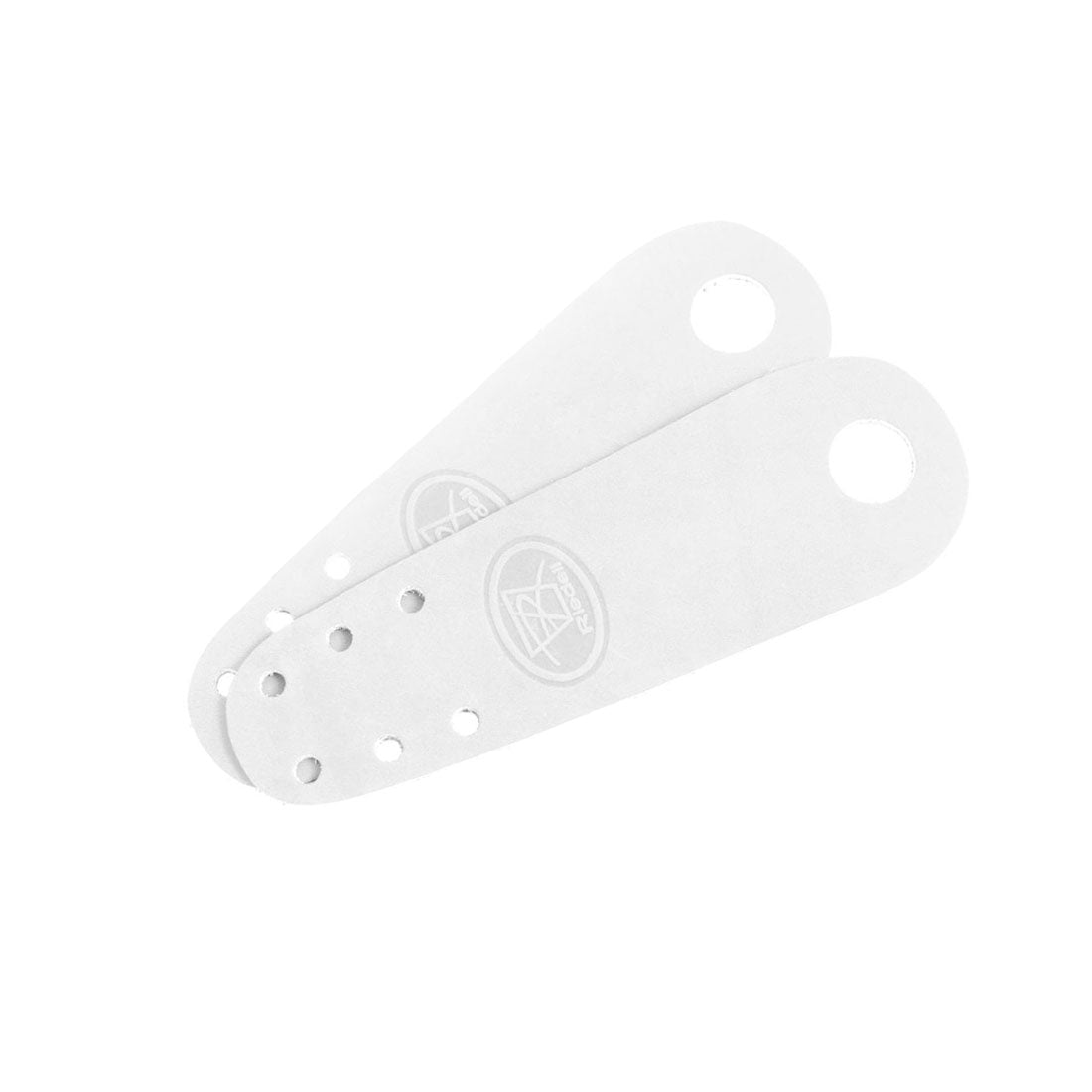 Riedell Flat Toe Guards 2pk - Leather White Roller Skate Hardware and Parts