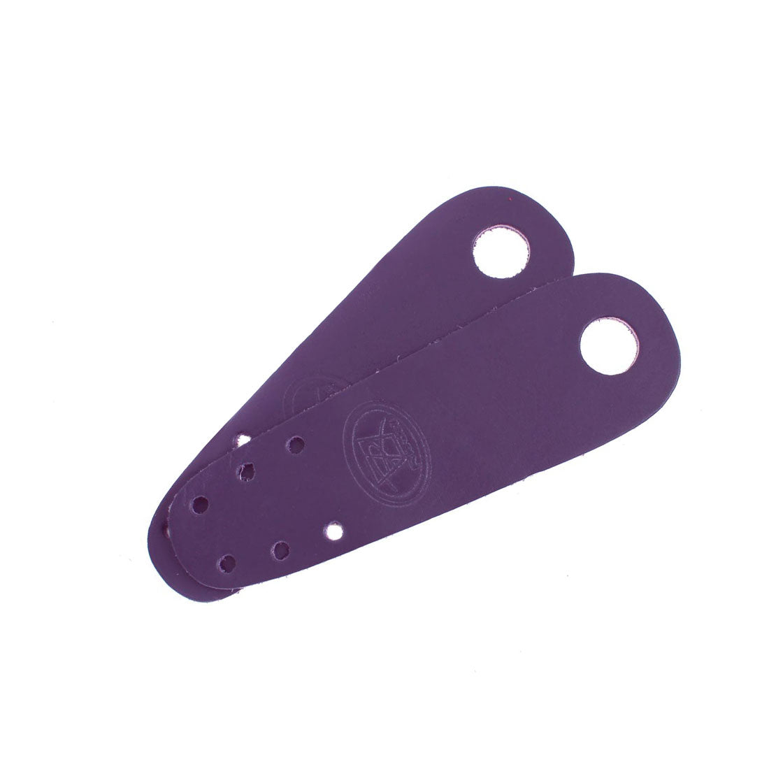 Riedell Flat Toe Guards 2pk - Leather Purple Roller Skate Hardware and Parts