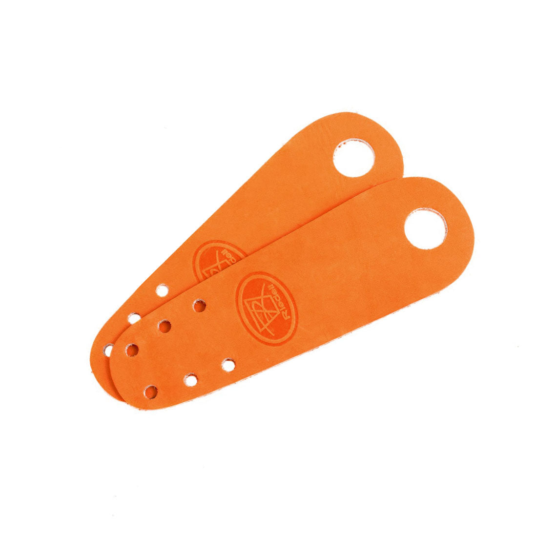 Riedell Flat Toe Guards 2pk - Leather Orange Roller Skate Hardware and Parts