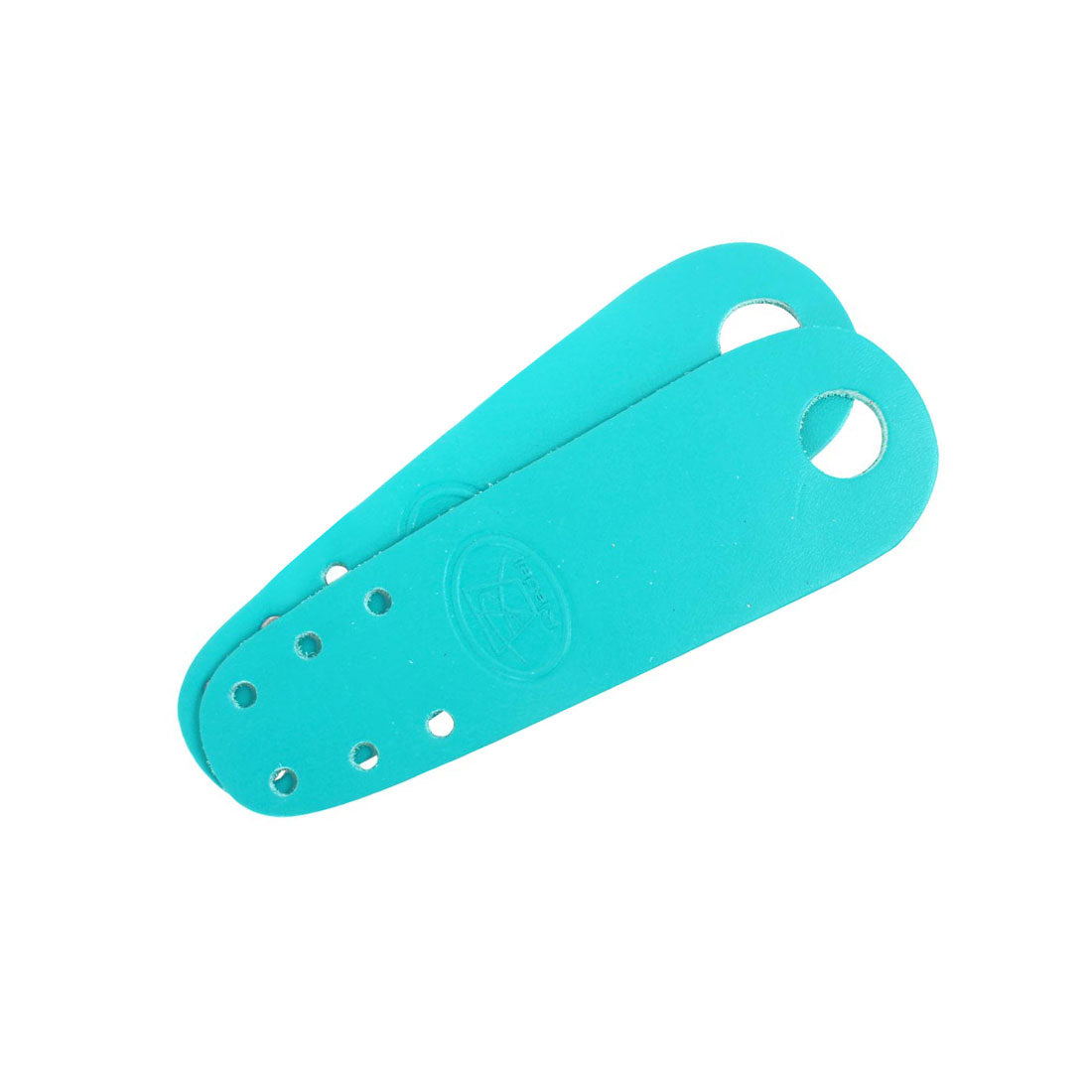 Riedell Flat Toe Guards 2pk - Leather Turquoise Roller Skate Hardware and Parts