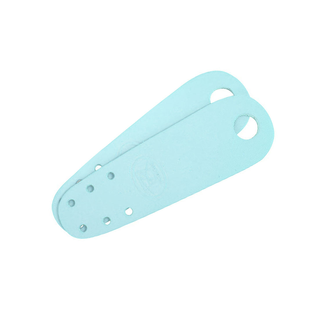 Riedell Flat Toe Guards 2pk - Leather Baby Blue Roller Skate Hardware and Parts