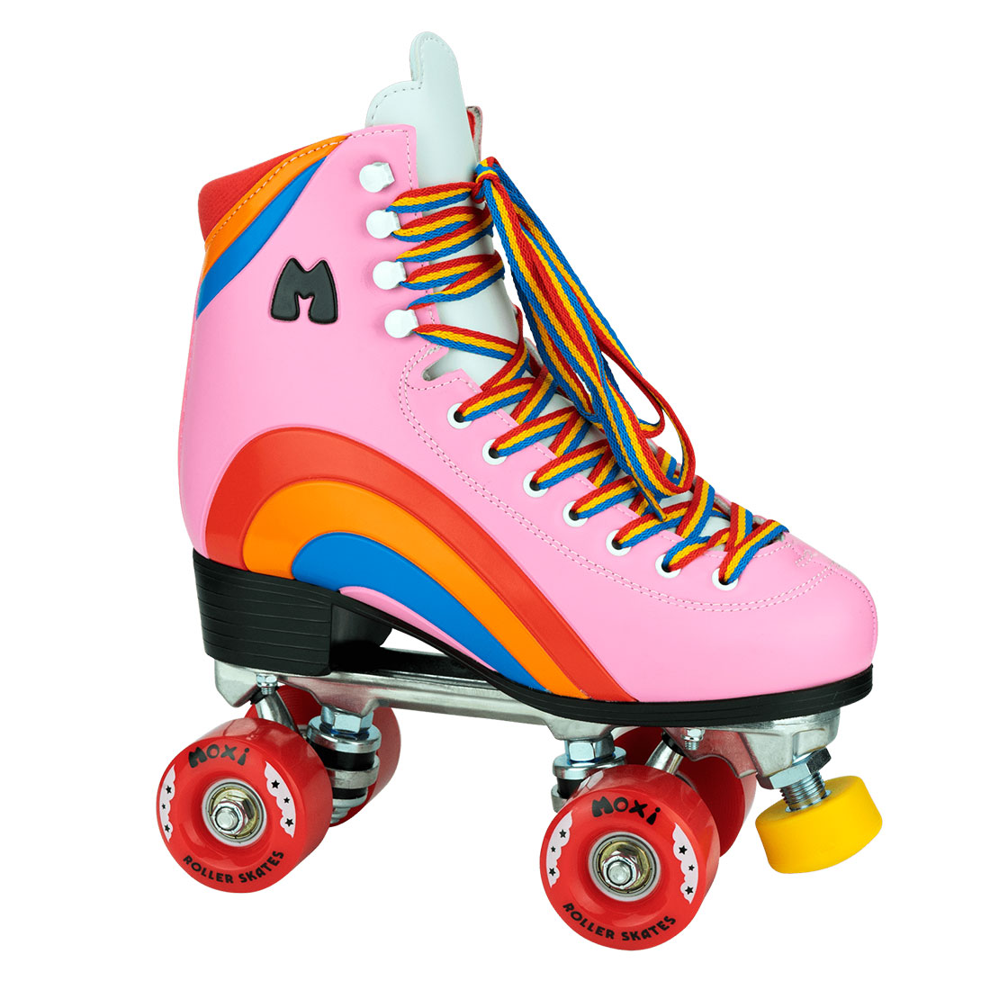 Moxi Rainbow Rider - Pink Heart Roller Skates