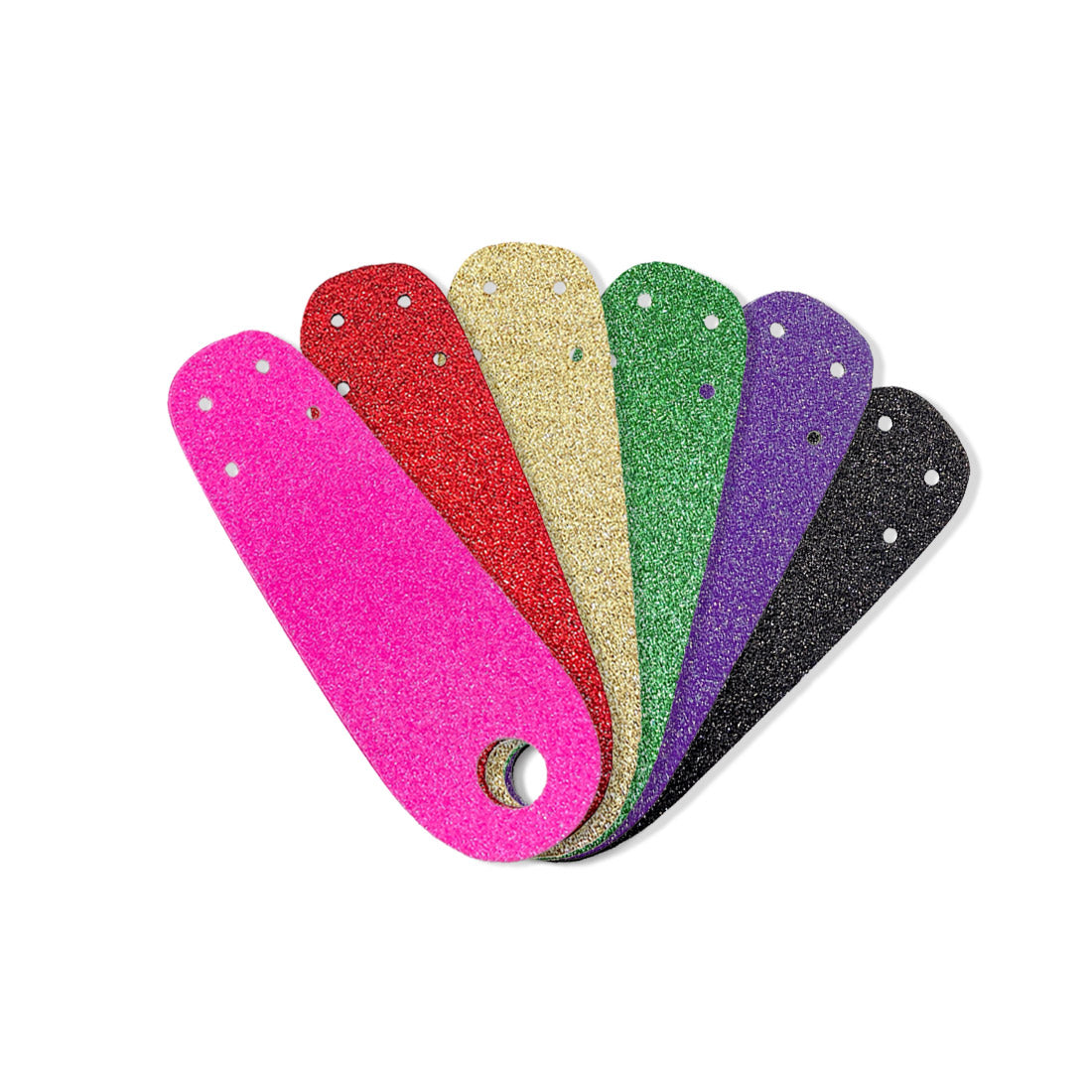 RollerStuff Flat Toe Guards - Glitter Roller Skate Hardware and Parts