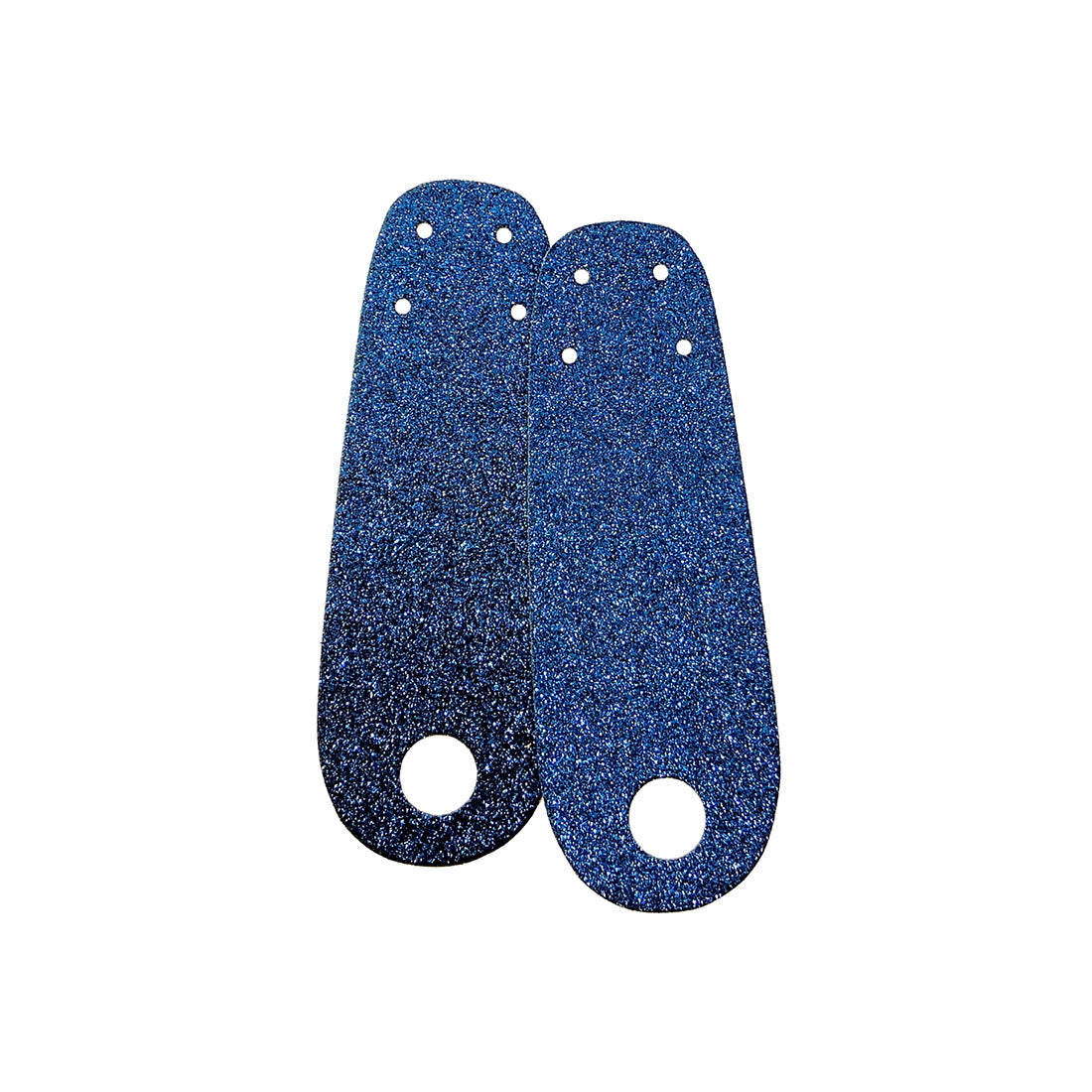 RollerStuff Flat Toe Guards - Glitter Midnight Blue Roller Skate Hardware and Parts