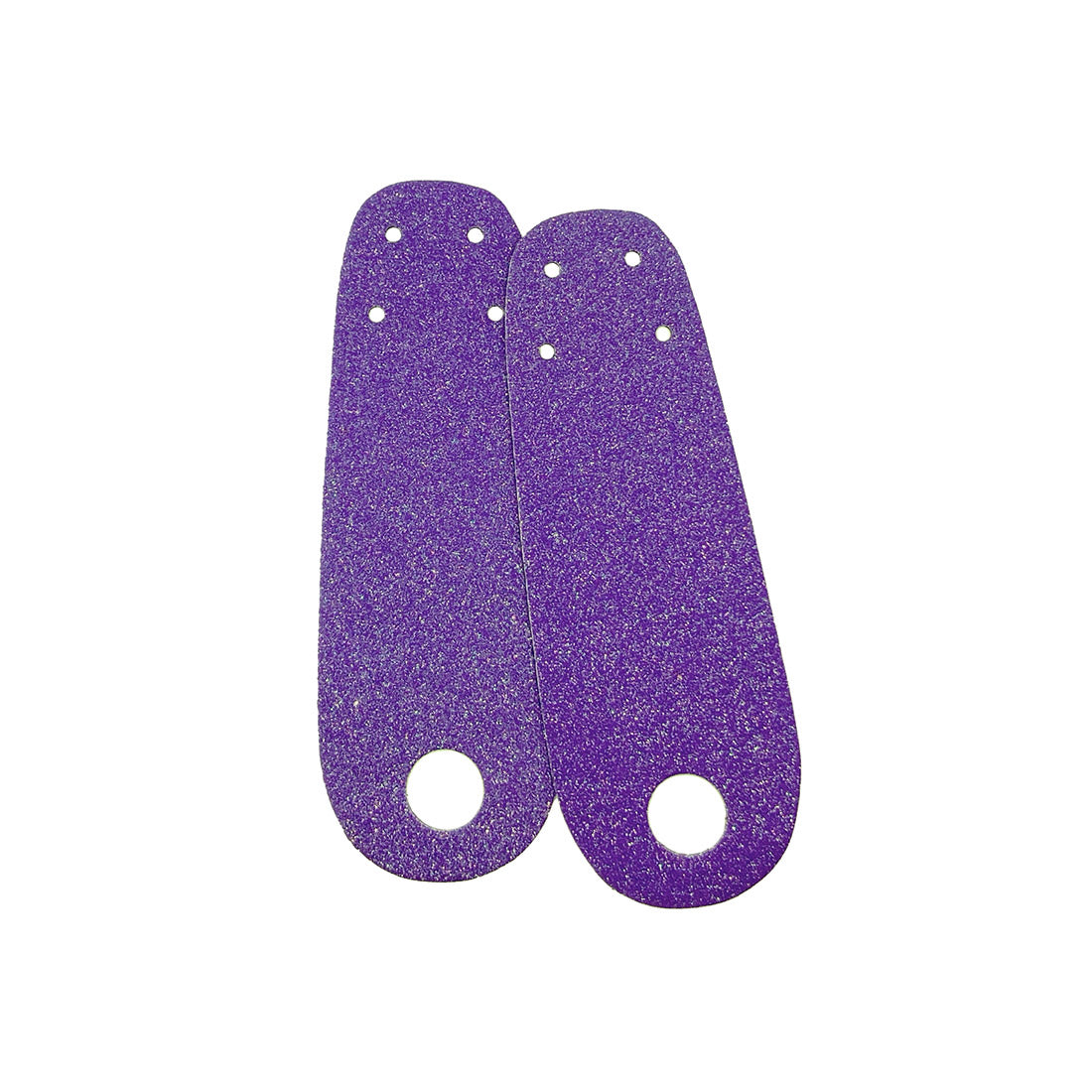 RollerStuff Flat Toe Guards - Glitter Amethyst Purple Roller Skate Hardware and Parts