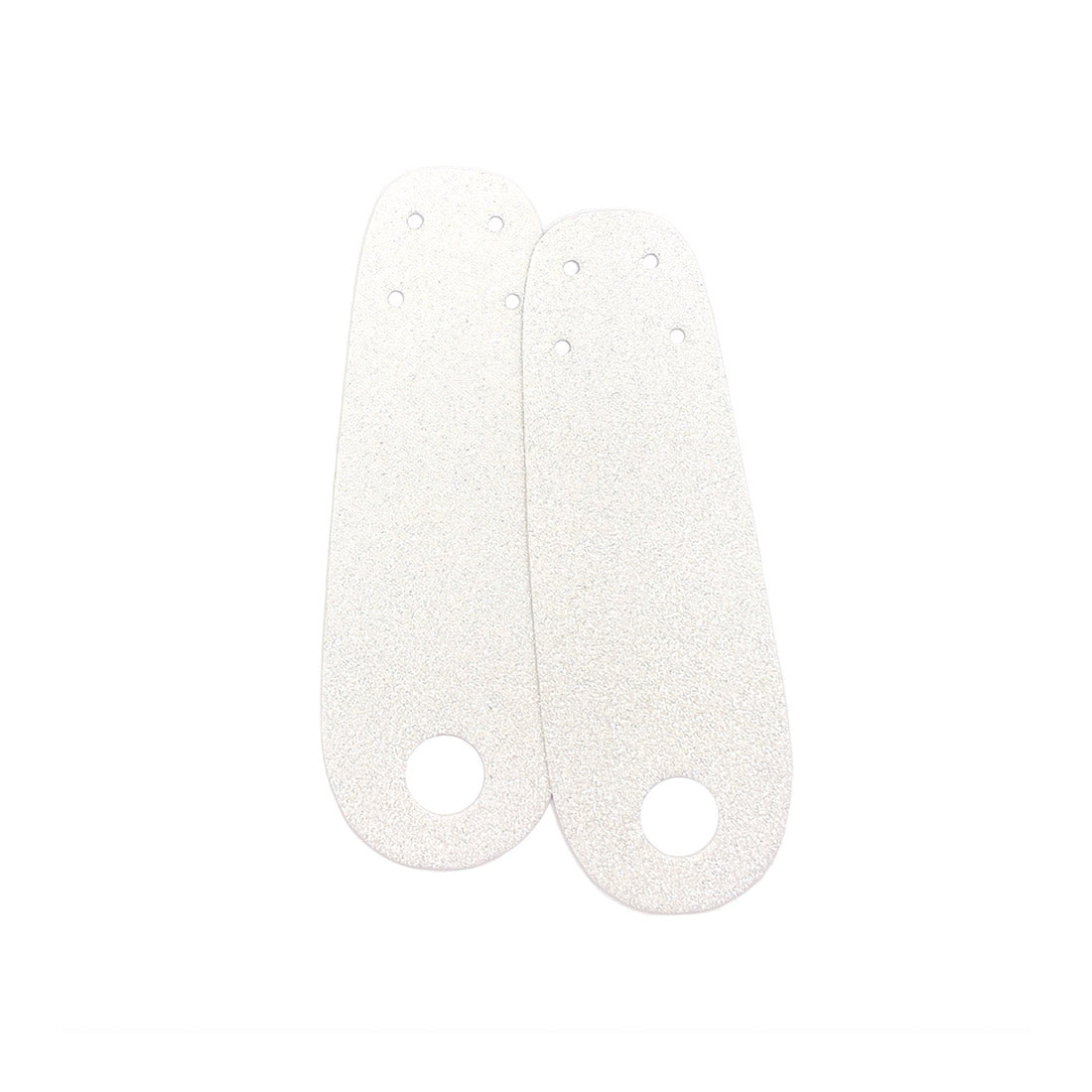 RollerStuff Flat Toe Guards - Glitter Snow White Roller Skate Hardware and Parts