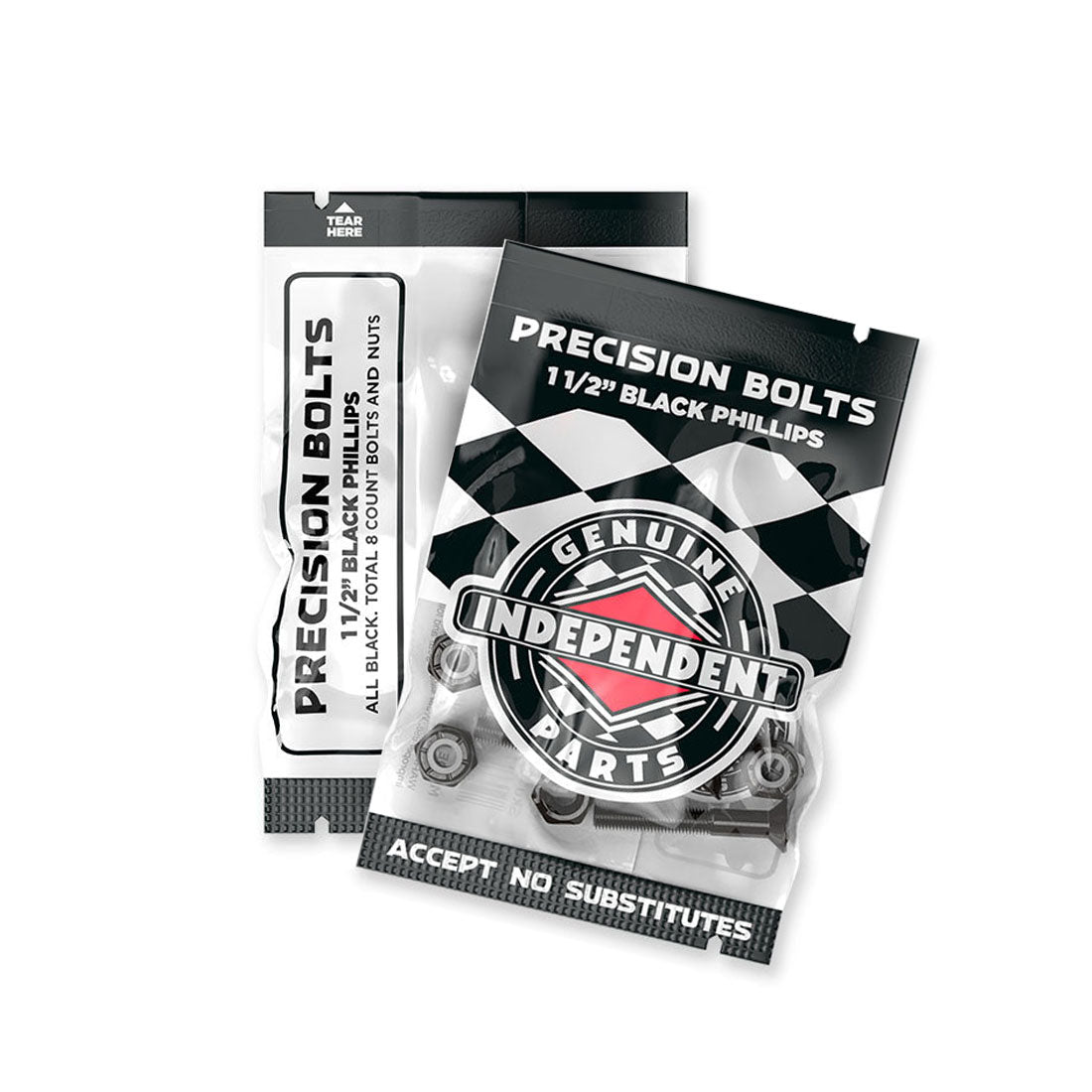 Independent 1.5 Phillip Hardware - Black Skateboard Hardware and Parts