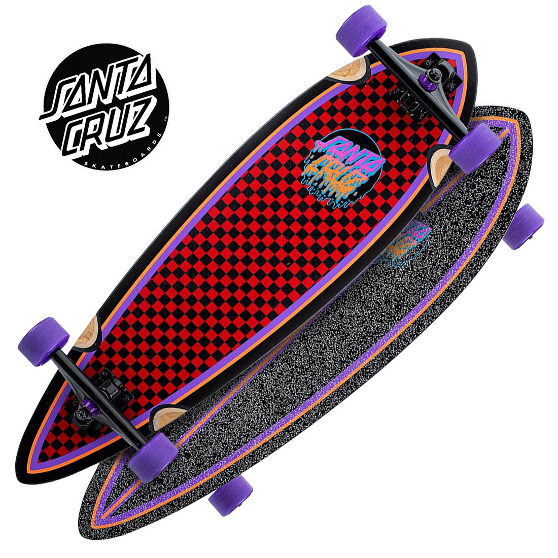 Santa Cruz Rad Dot 33 Pintail Complete Skateboard Completes Longboards