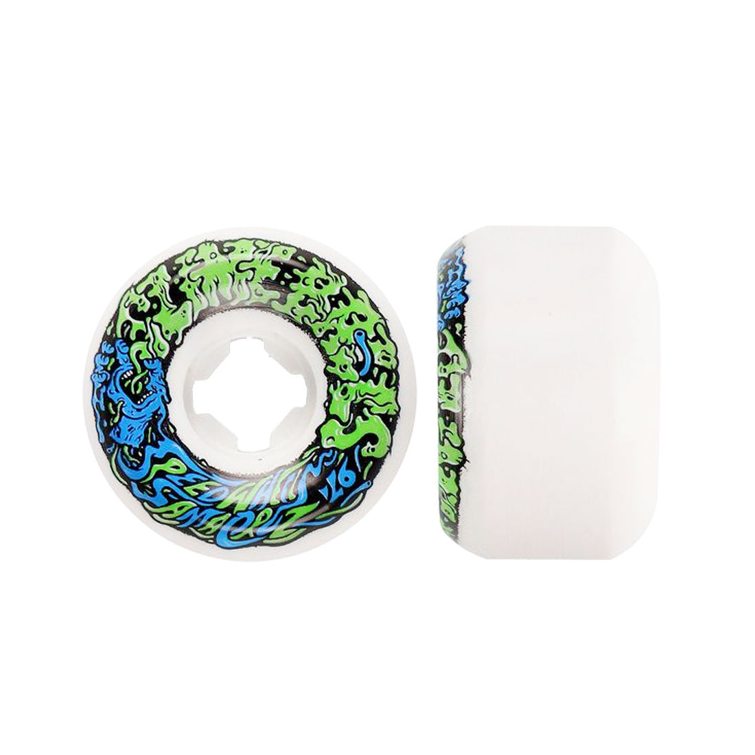 Slime Balls Vomit Mini II 54mm 97a - White Skateboard Wheels