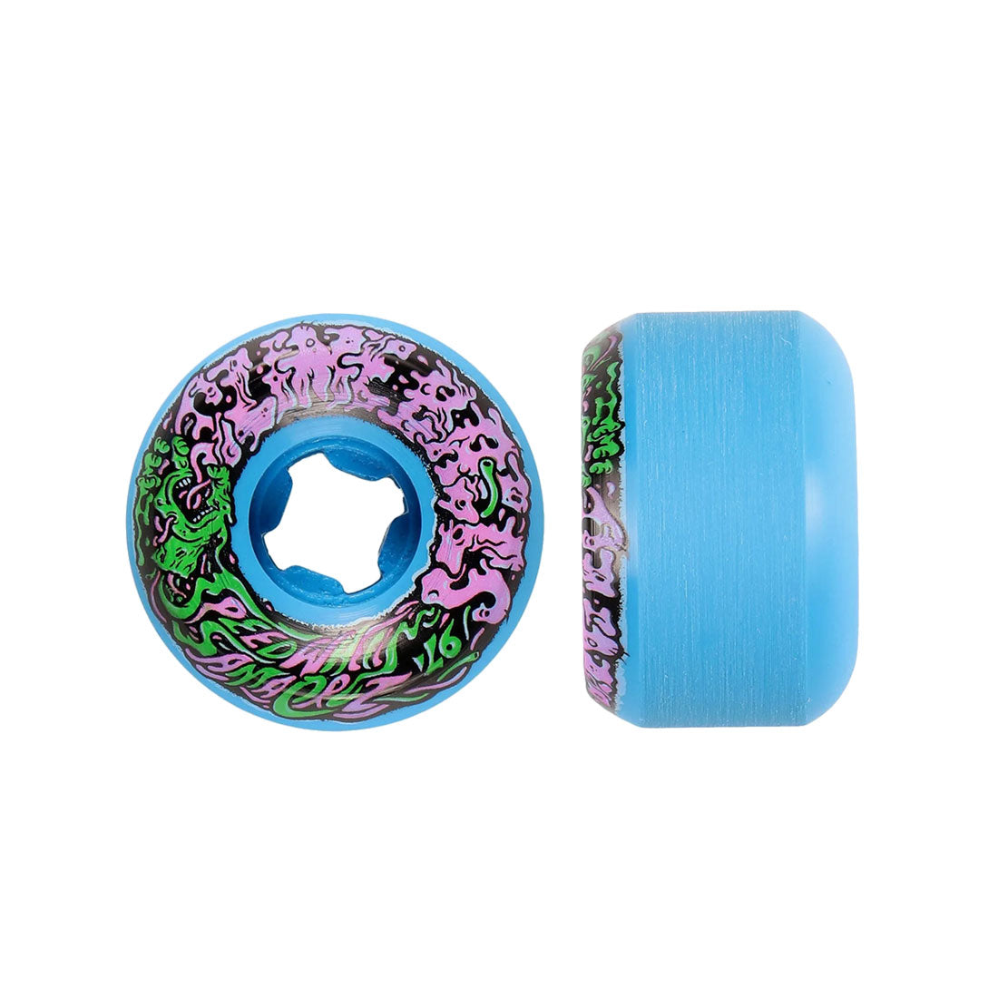 Slime Balls Vomit Mini II 53mm 97a - Blue Skateboard Wheels