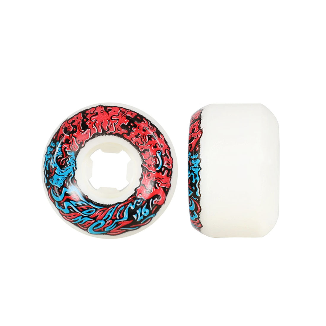 Slime Balls Vomit Mini II 53mm 97a - White Skateboard Wheels