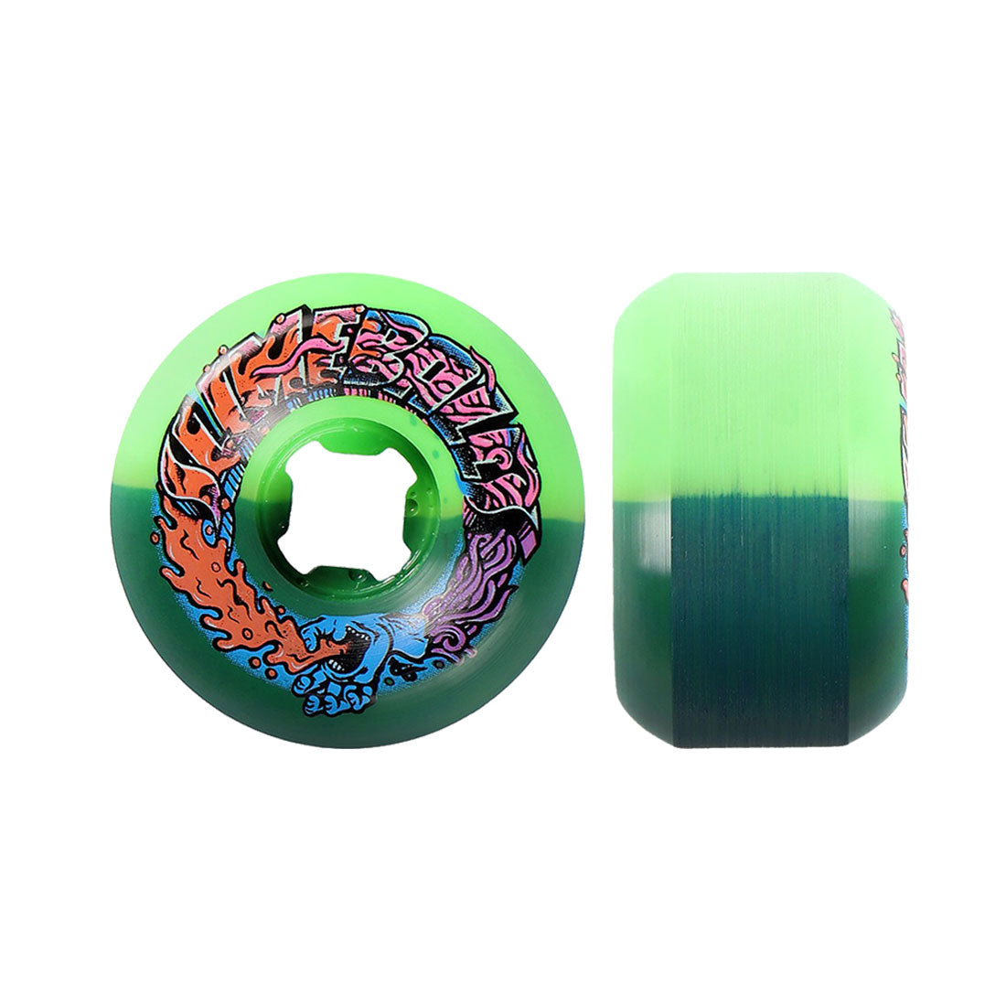 Slime Balls Speed Balls Greetings 56mm 99a - Green Skateboard Wheels