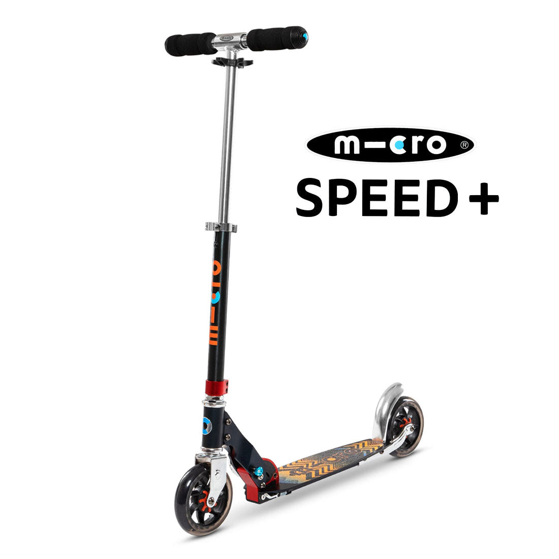 Micro Speed Plus Scooter - Black/Orange Scooter Completes Rec