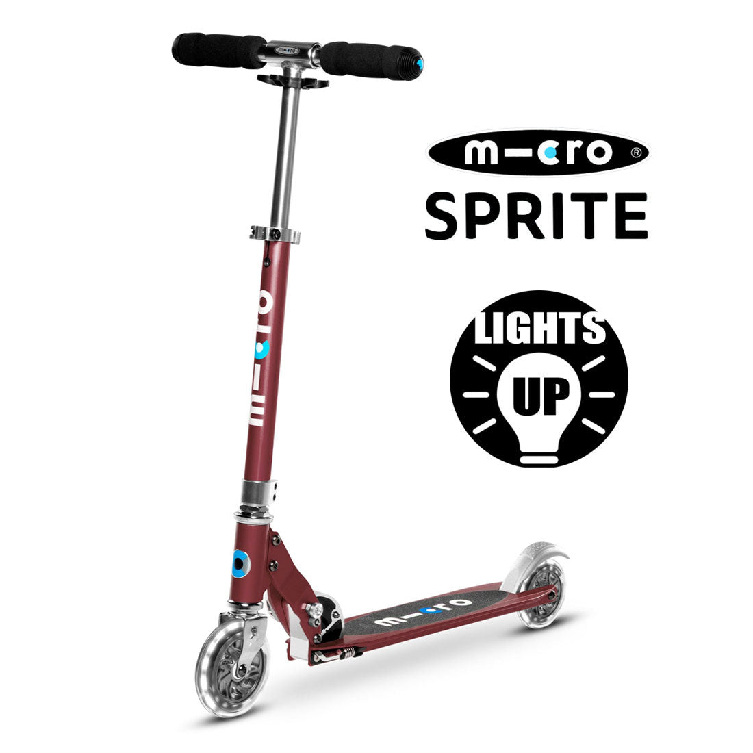 Micro Sprite LED Scooter - Autumn Red Scooter Completes Rec