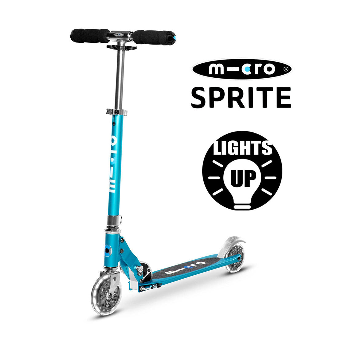 Micro Sprite LED Scooter - Ocean Blue Scooter Completes Rec