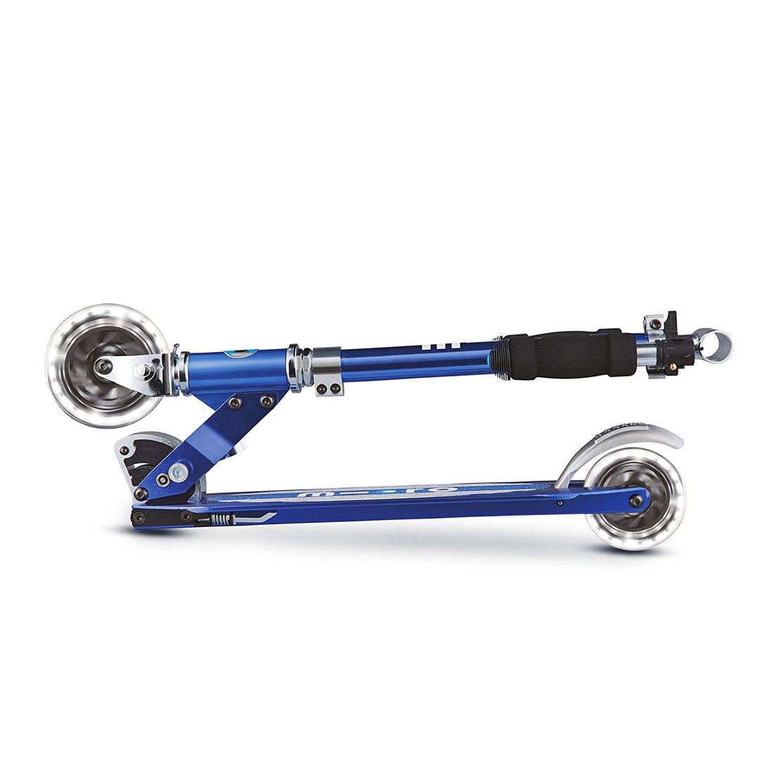Micro Sprite LED Scooter - Sapphire Blue Stripe Scooter Completes Rec