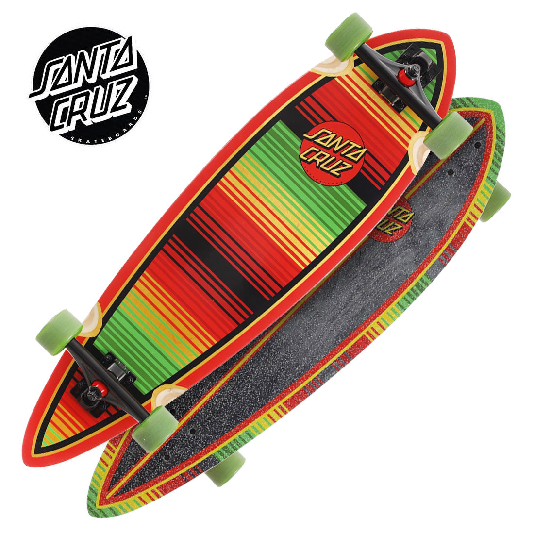 Santa Cruz Serape Dot 33 Pintail Complete Skateboard Completes Longboards