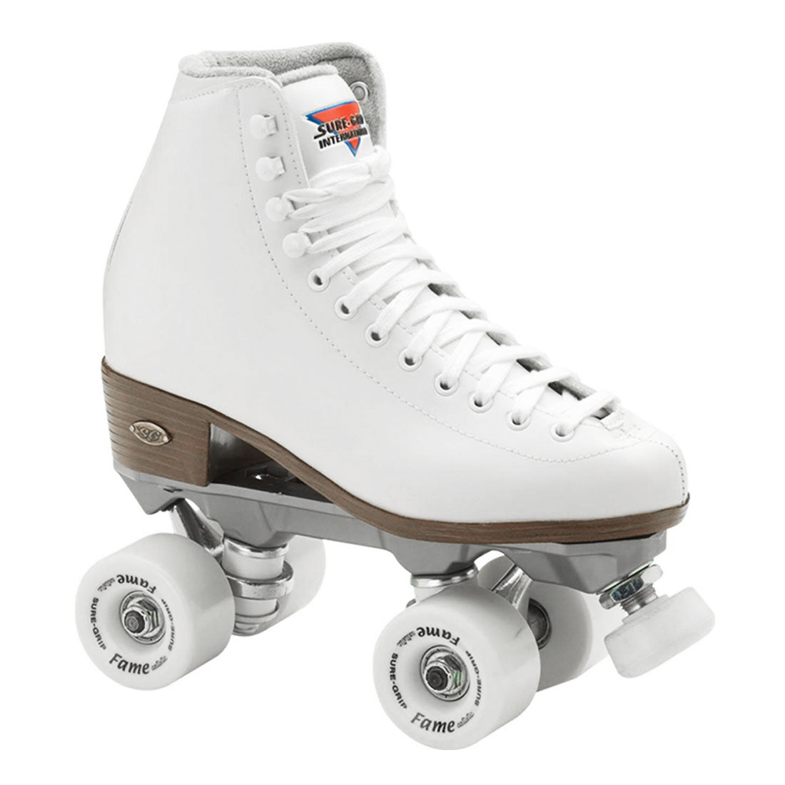 Sure-Grip Fame Skate - White Roller Skates