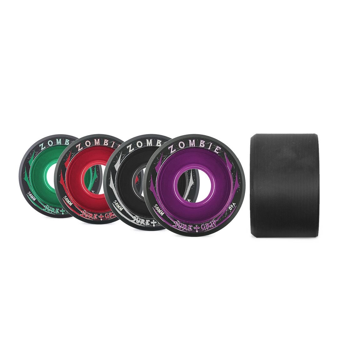 Sure-Grip Zombie Low 58x38mm 4pk Roller Skate Wheels