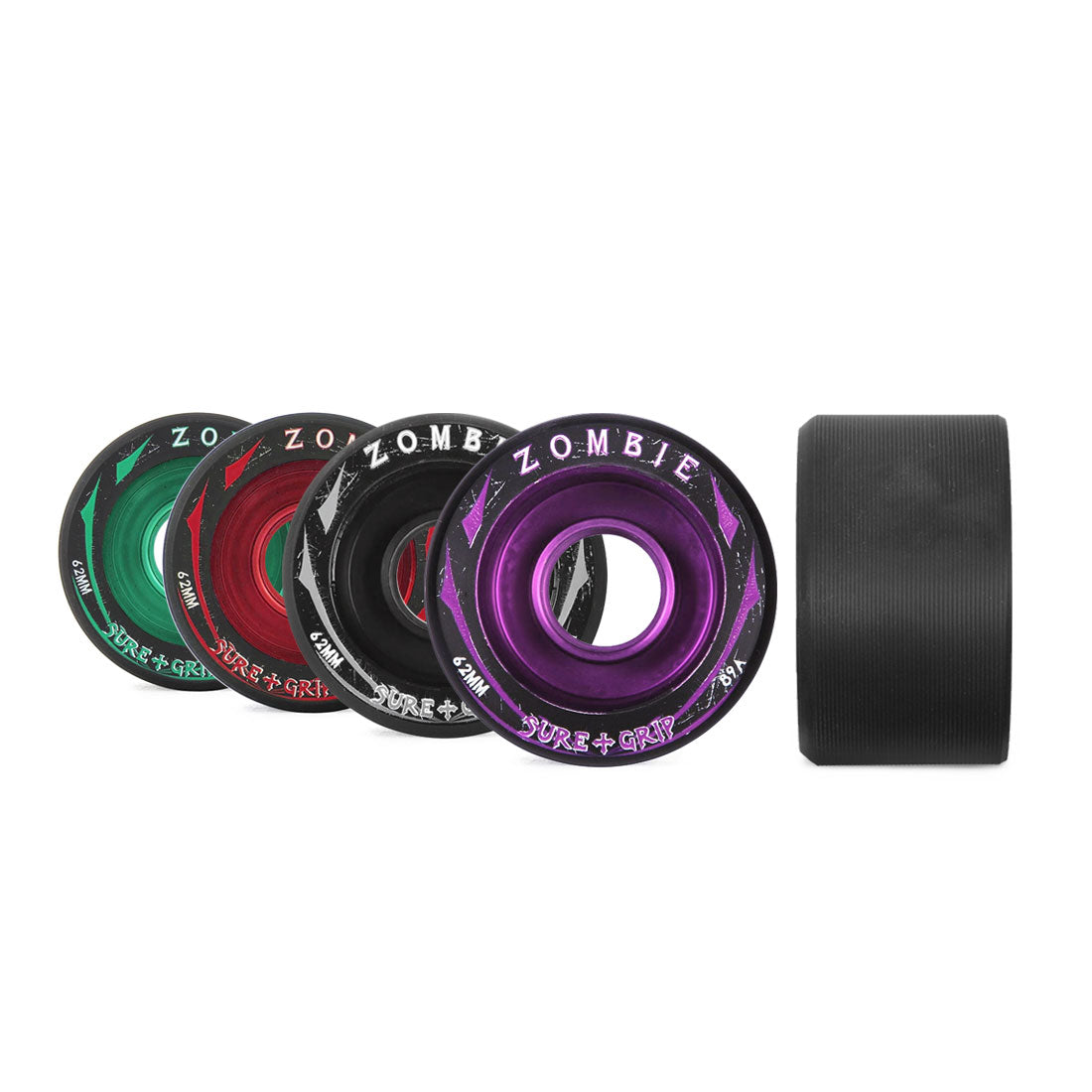 Sure-Grip Zombie Mid 62x38mm 4pk Roller Skate Wheels