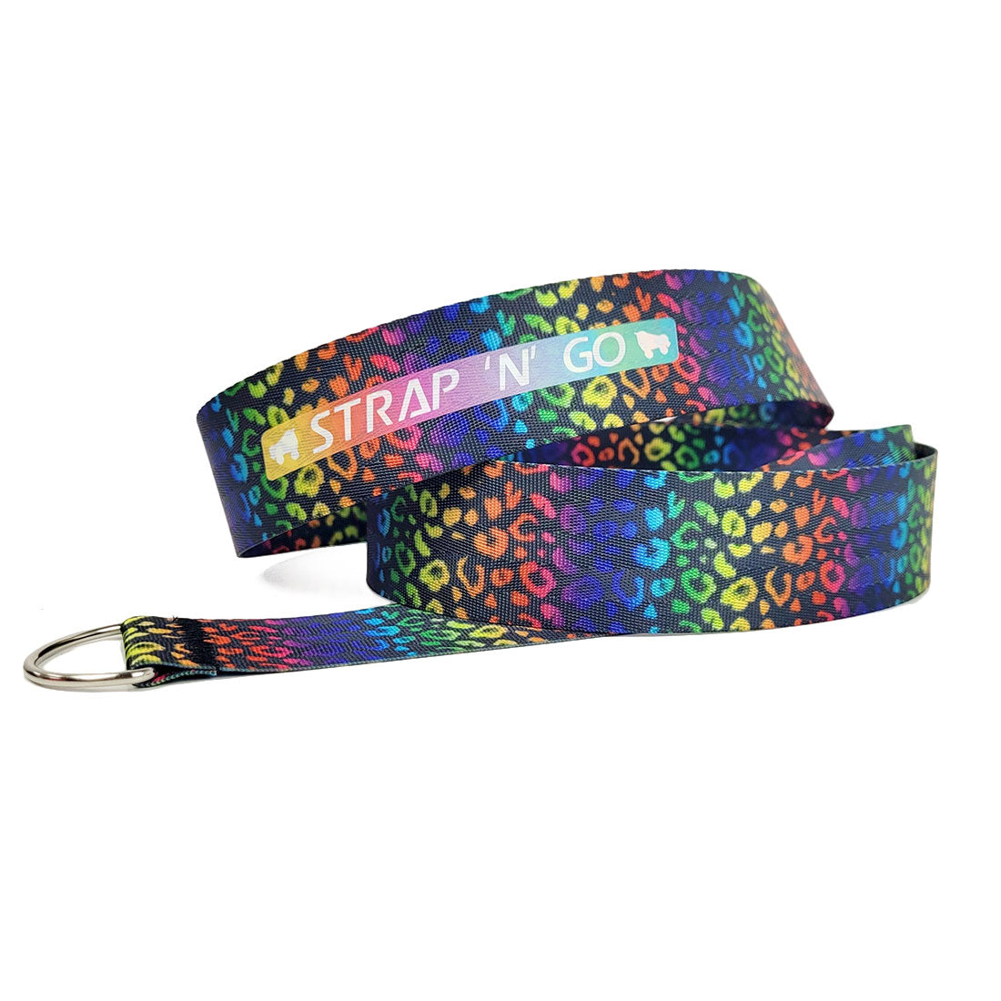 Strap N Go Skate Noose/Leash - Patterns Rainbow Leopard Roller Skate Accessories