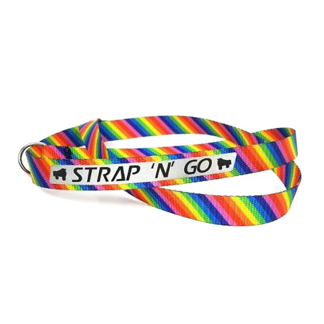 Strap N Go Skate Noose/Leash - Patterns Rainbow Stripe Roller Skate Accessories
