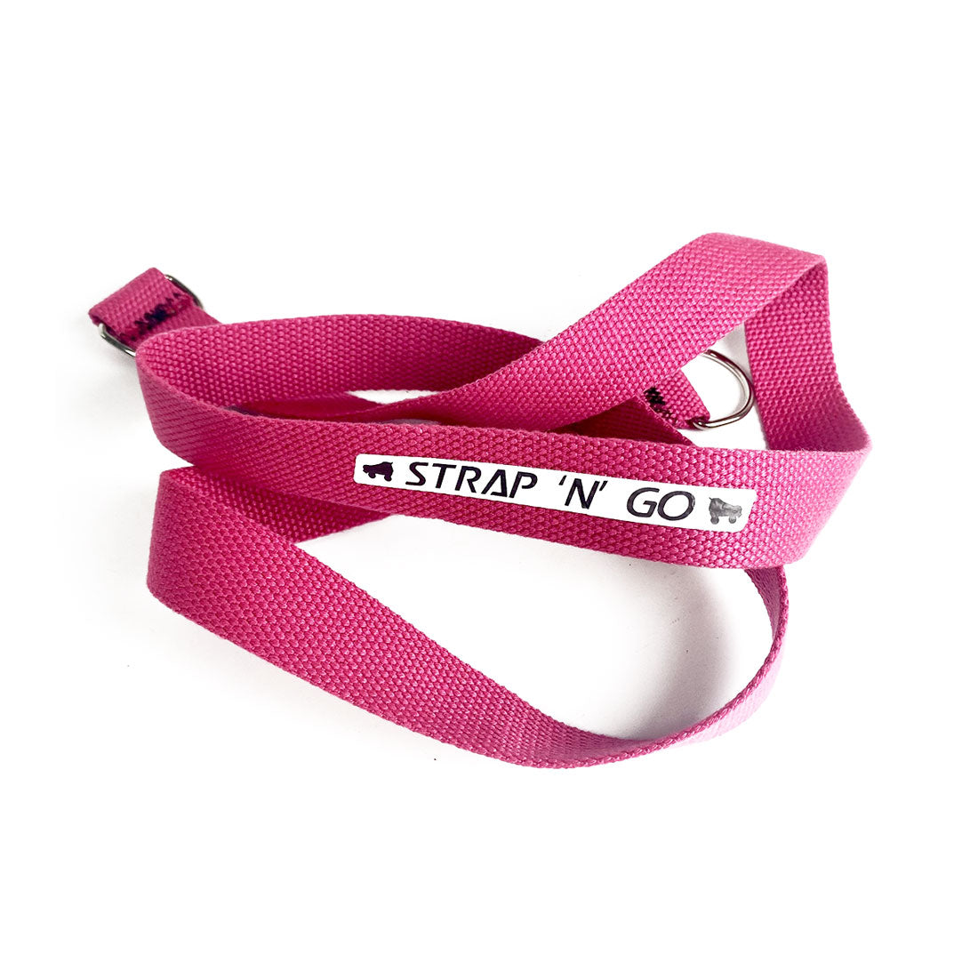 Strap N Go Skate Noose/Leash - Solid Colours Fuchsia Roller Skate Accessories