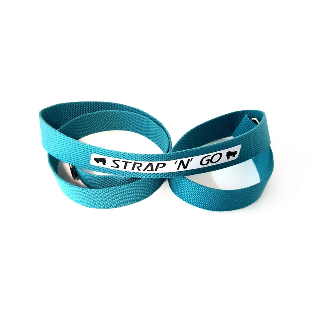 Strap N Go Skate Noose/Leash - Solid Colours Teal Roller Skate Accessories