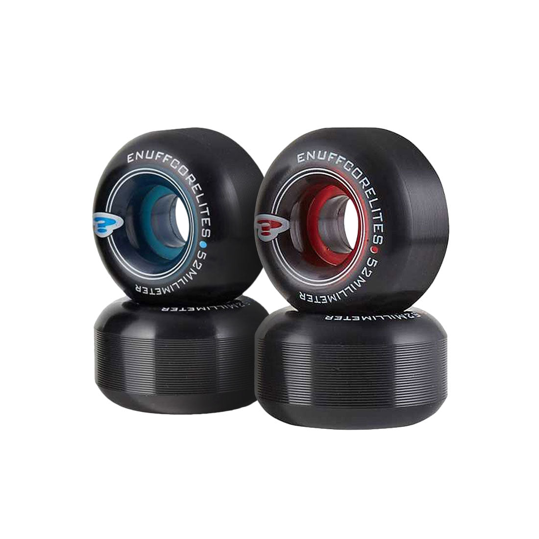 Enuff Corelites 52mm 101a 4pk - Black Skateboard Wheels