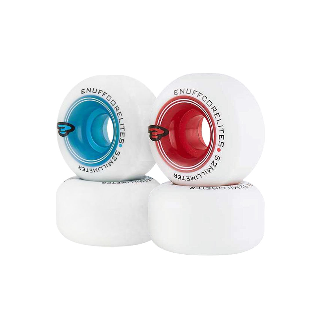 Enuff Corelites 52mm 101a 4pk - White Skateboard Wheels