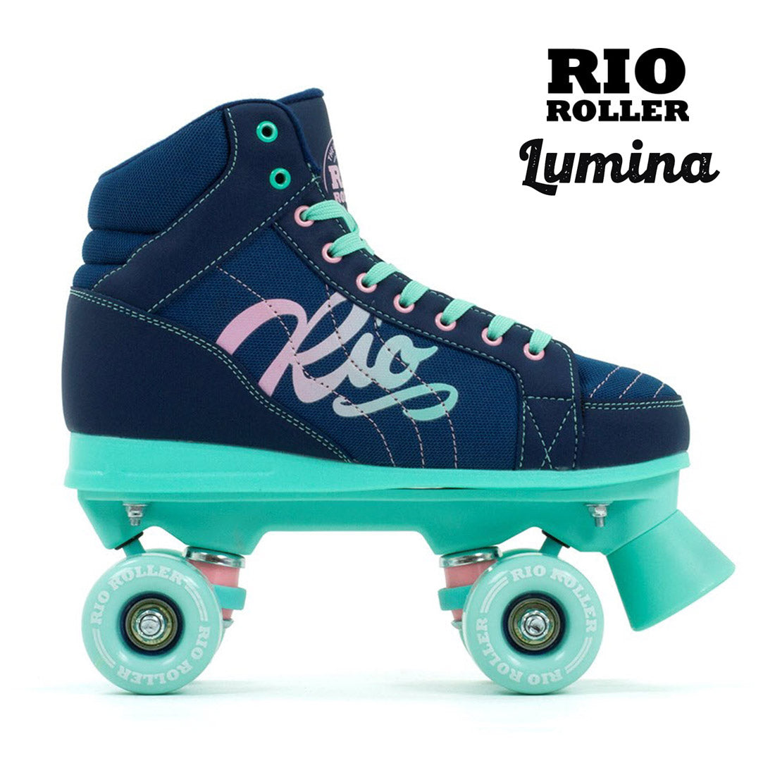 Rio Roller Lumina - Navy/Green Roller Skates