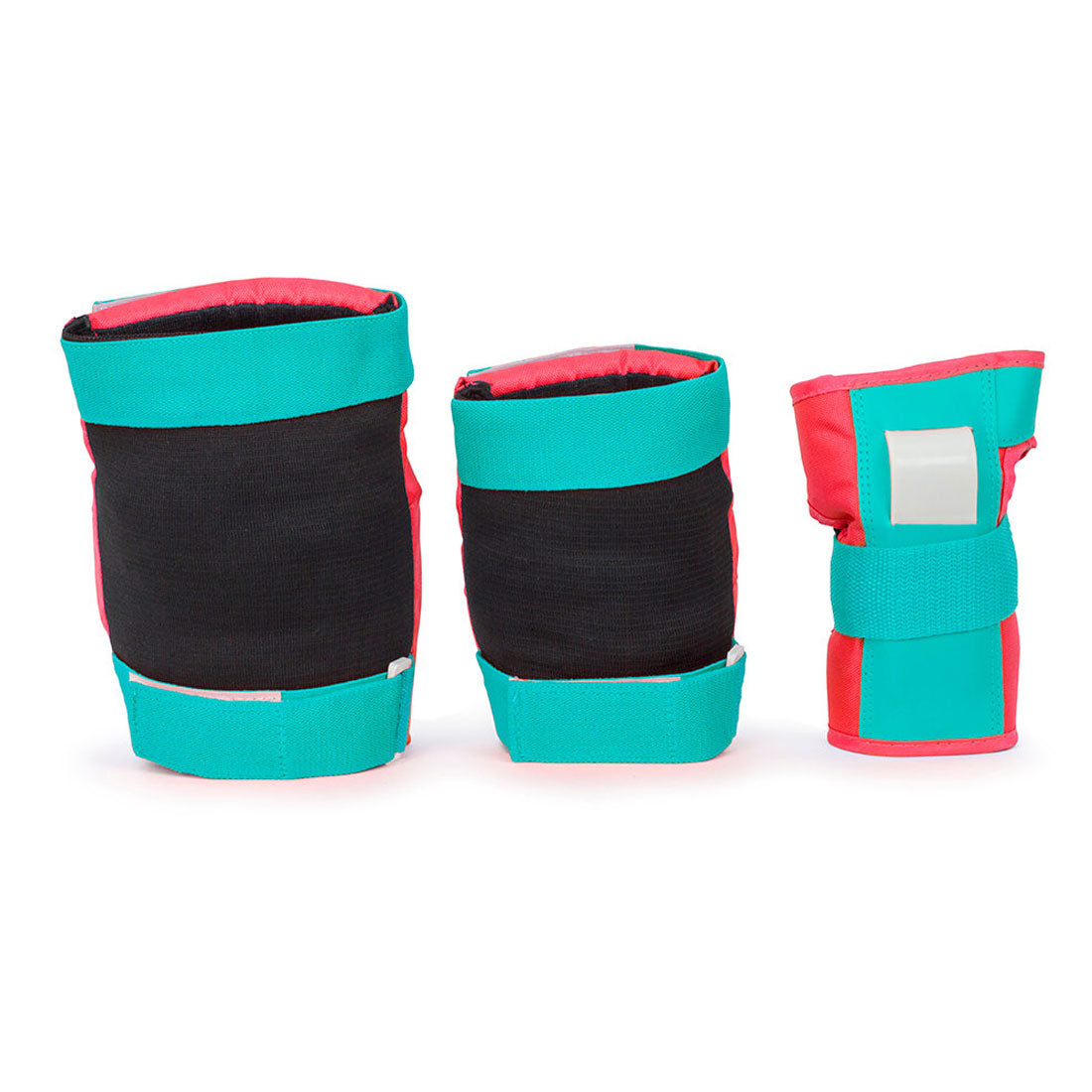 Rio Roller Triple Pad Set - Red/Mint Protective Gear