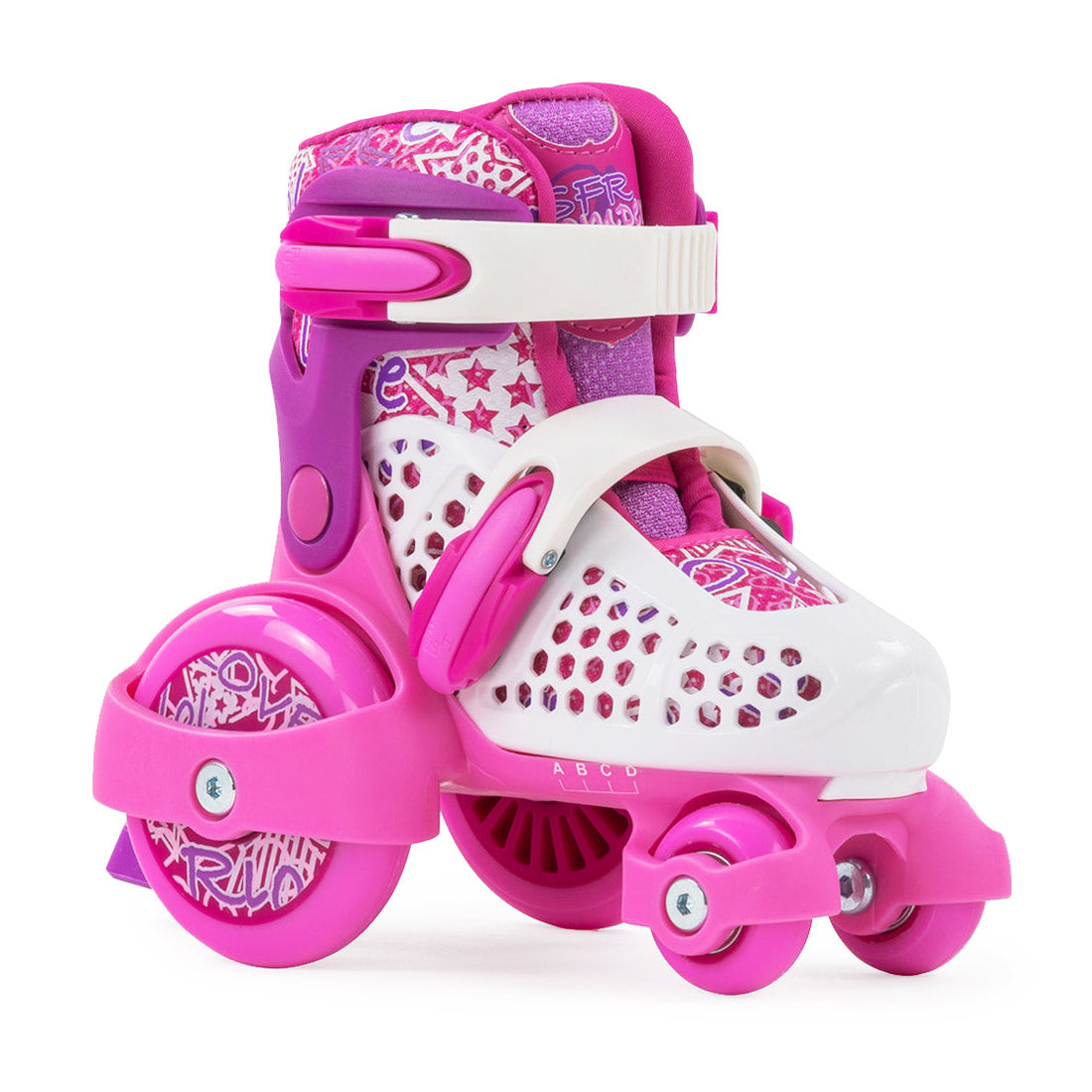 SFR Stomper Adjustable Skates - Pink/White Roller Skates