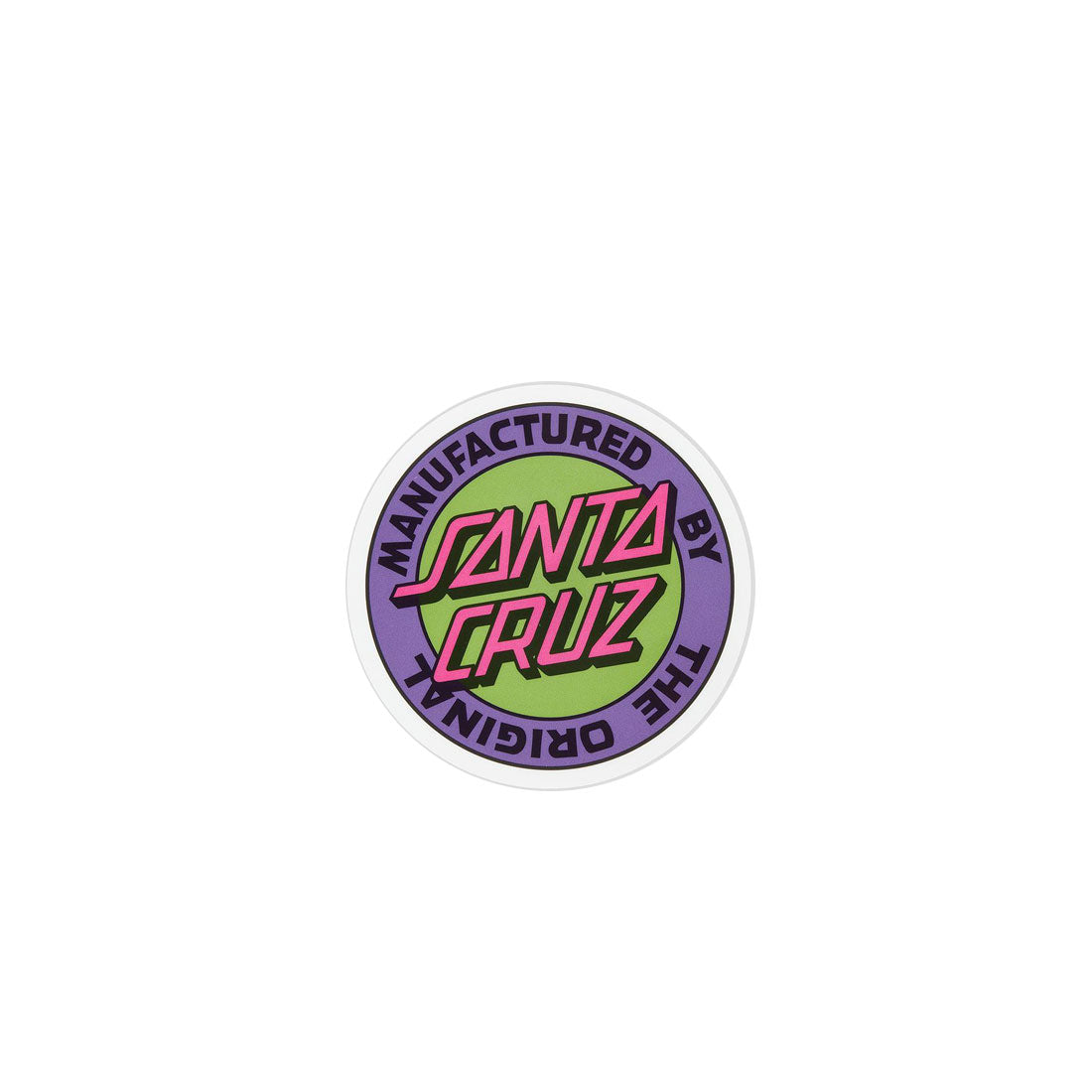 Santa Cruz MFG Retro Dot Sticker - Green Stickers