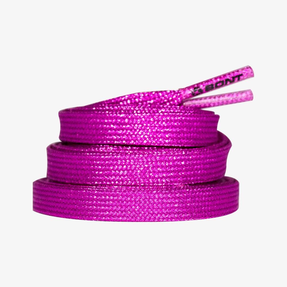 Bont Shimmer Skate Laces 8mm - 96" Flamingo Pink Laces