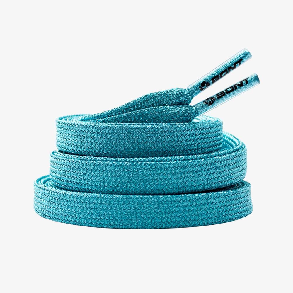 Bont Shimmer Skate Laces 8mm - 79" Misty Teal Laces