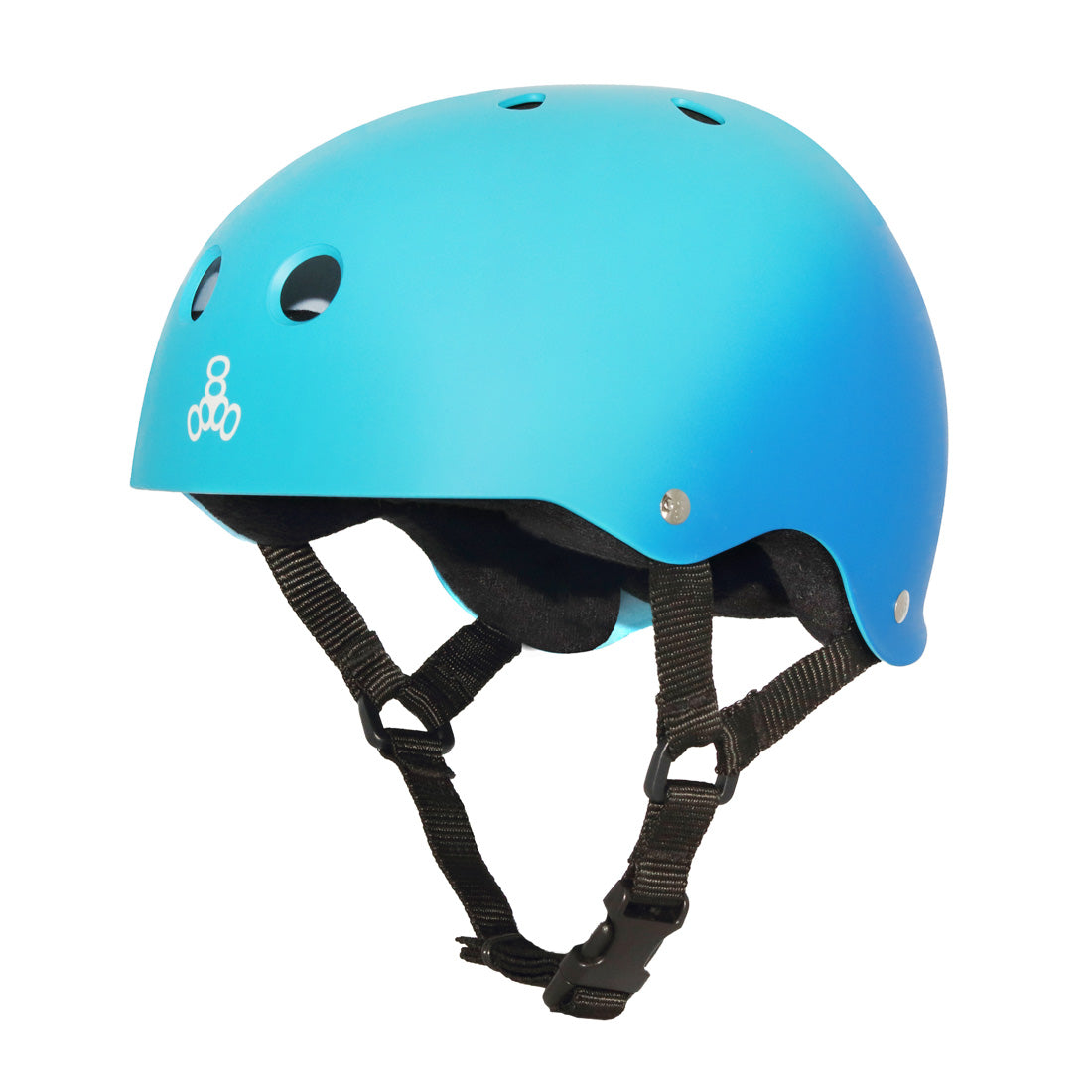 Triple 8 Skate SS Helmet - Blue Fade Rubber Helmets