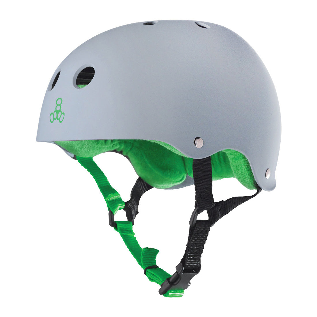 Triple 8 Skate SS Helmet - Carbon Grey Rubber Helmets