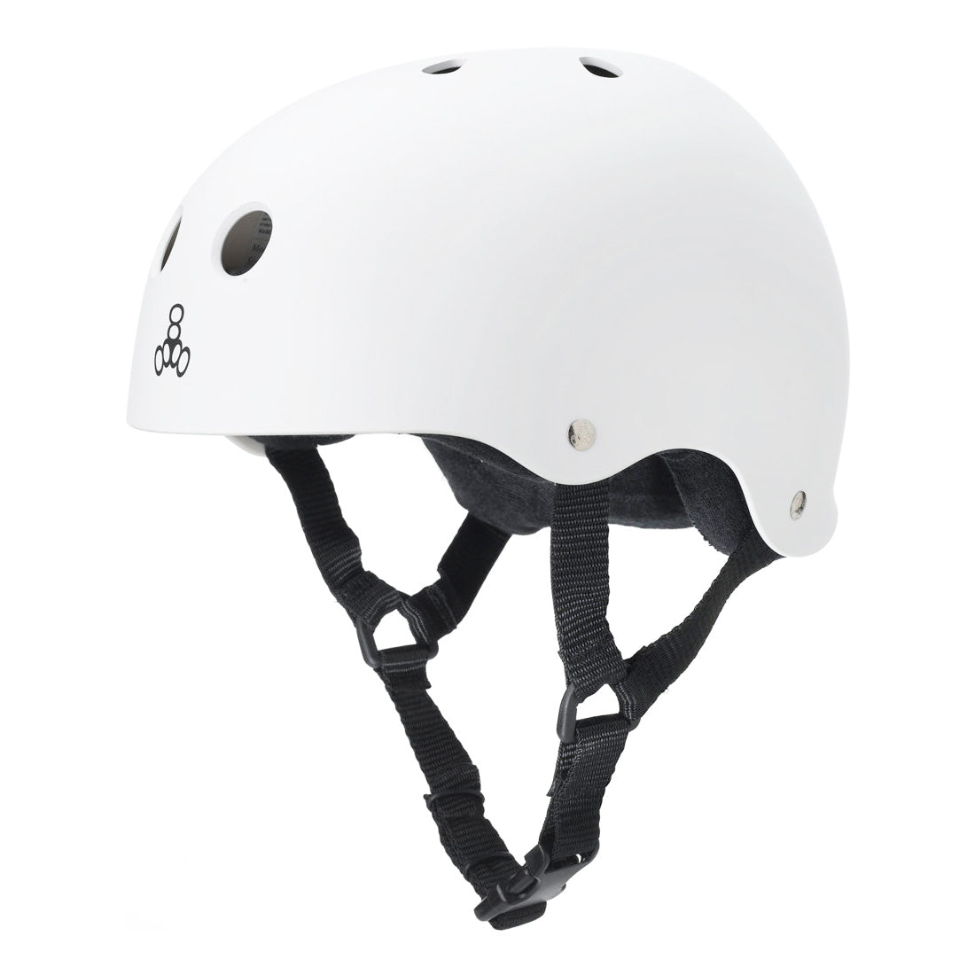 Triple 8 Skate SS Helmet - White Rubber Helmets