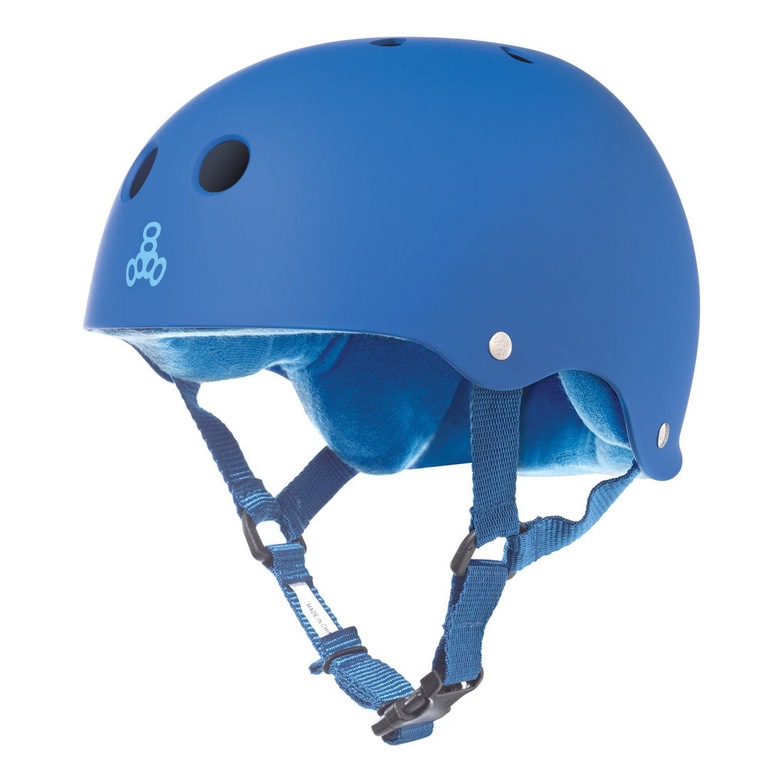 Triple 8 Skate SS Helmet - Blue Royal Rubber Helmets