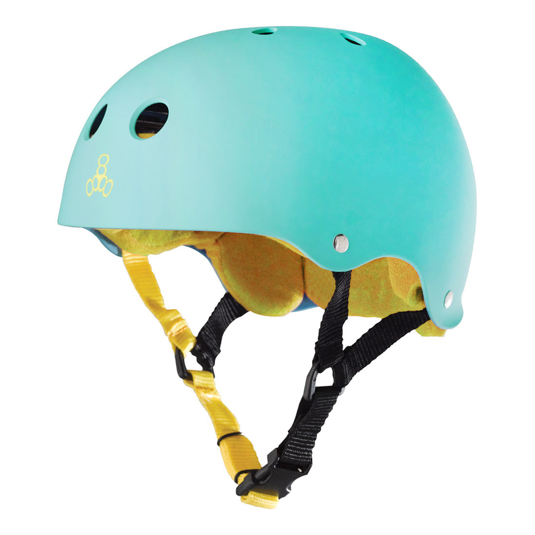 Triple 8 Skate SS Helmet - Baja Teal Rubber Helmets