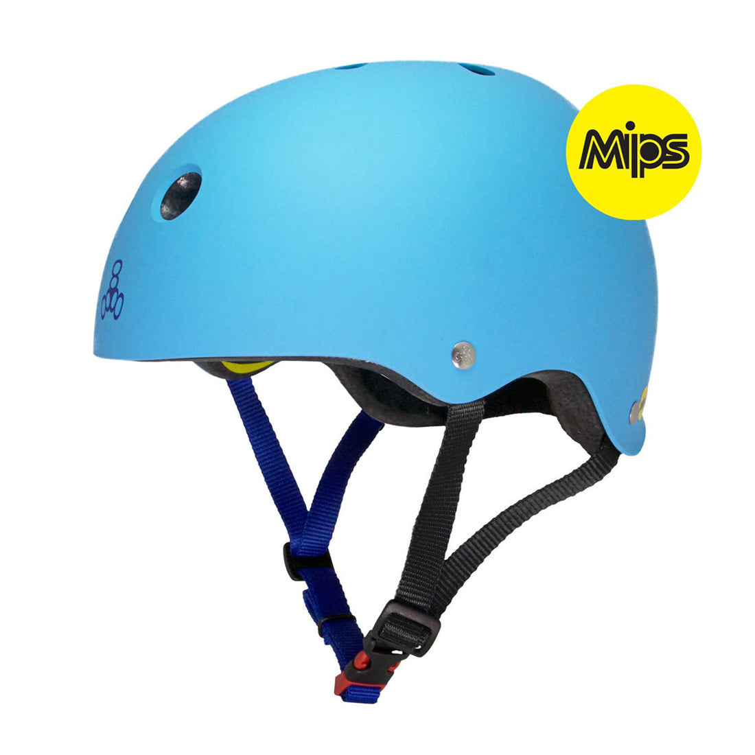 Triple 8 Skate 2 Cert MIPS Helmet - Blue Matte Helmets