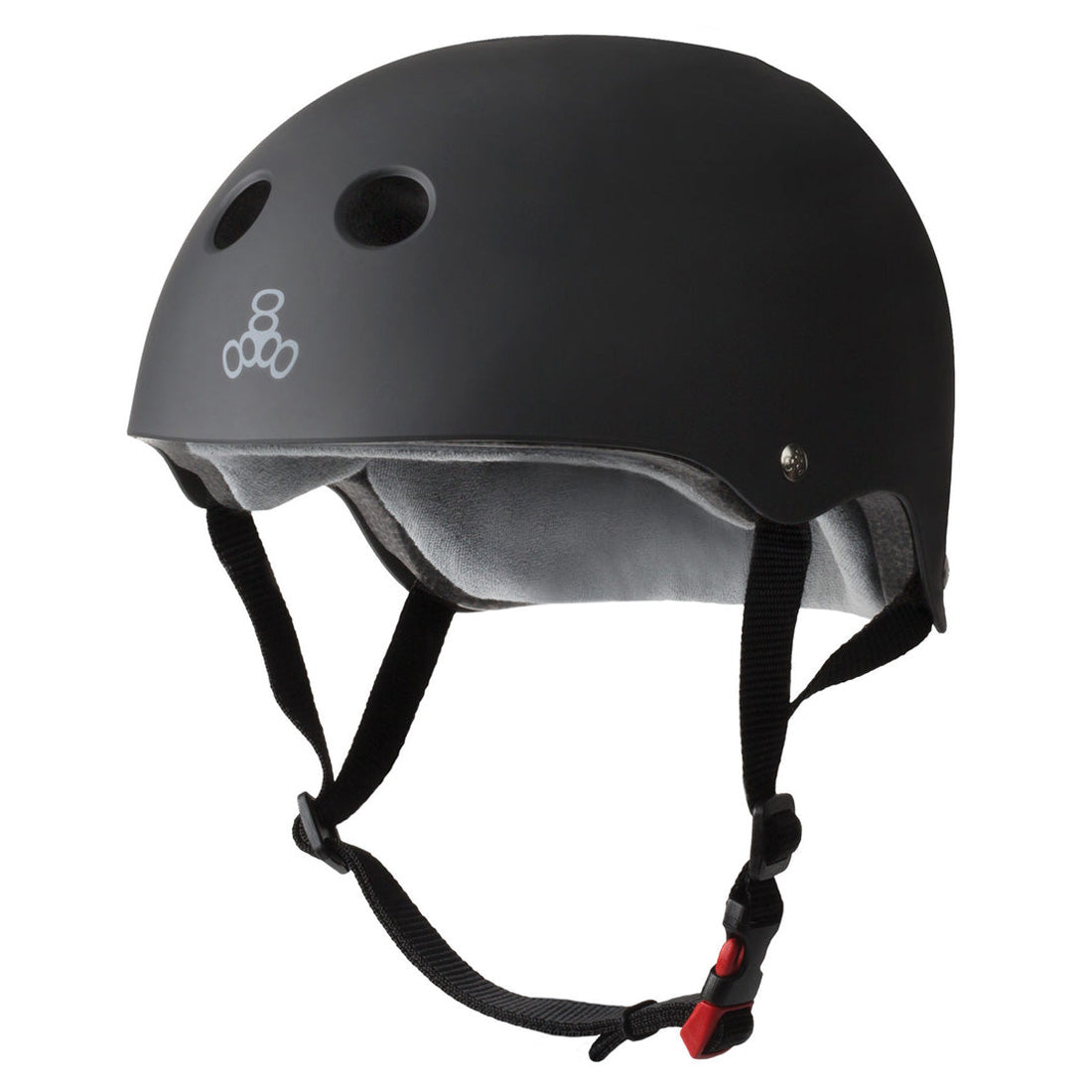 Triple 8 THE Cert SS Helmet - Black Rubber Helmets