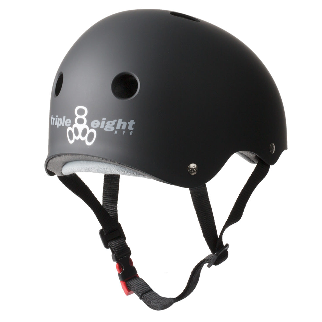 Triple 8 THE Cert SS Helmet - Black Rubber Helmets
