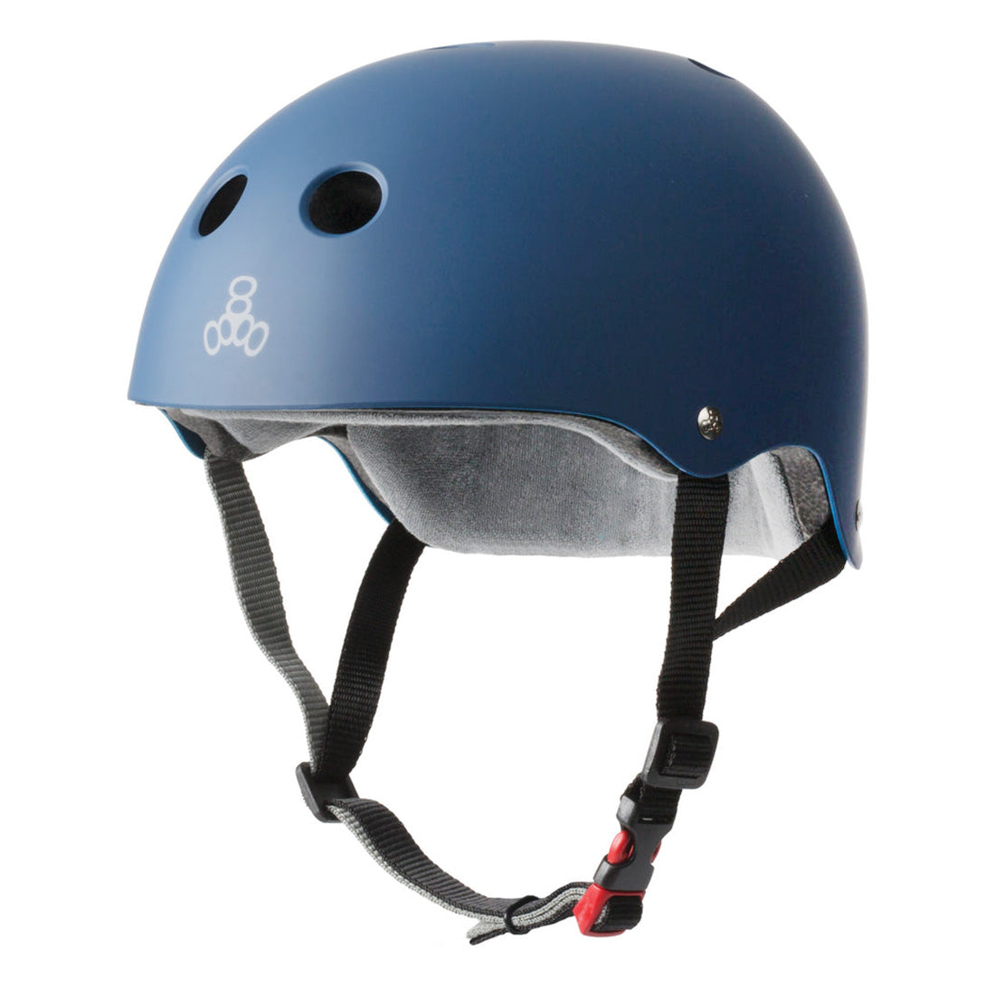 Triple 8 THE Cert SS Helmet - Navy Rubber Helmets