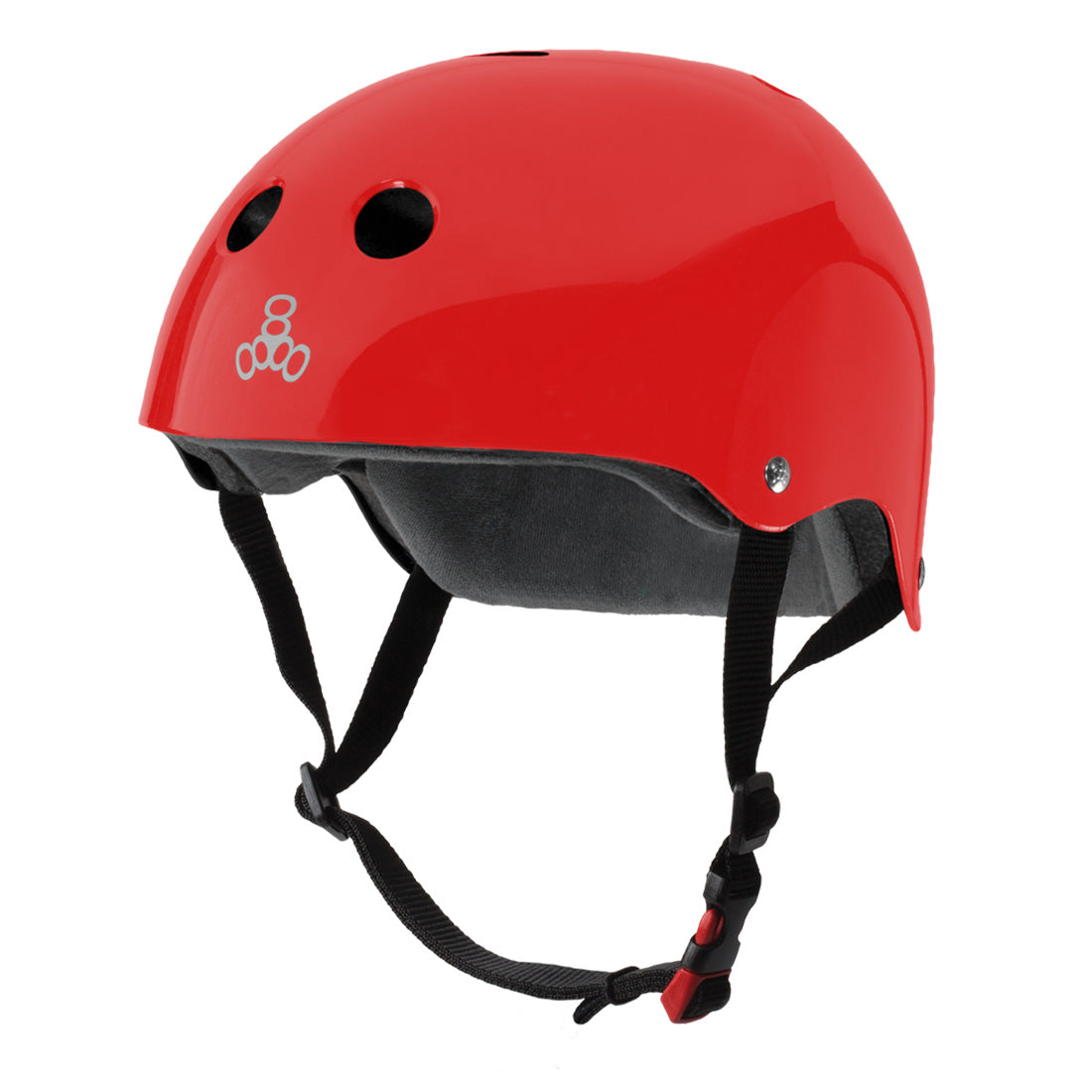 Triple 8 THE Cert SS Helmet - Red Gloss Helmets