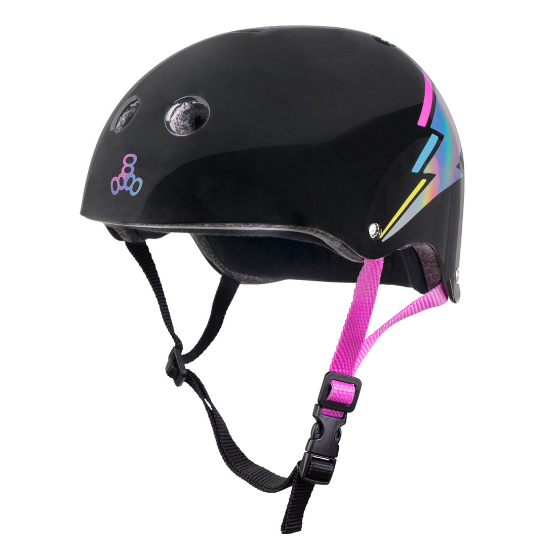 Triple 8 THE Cert SS Helmet - Black Hologram Helmets