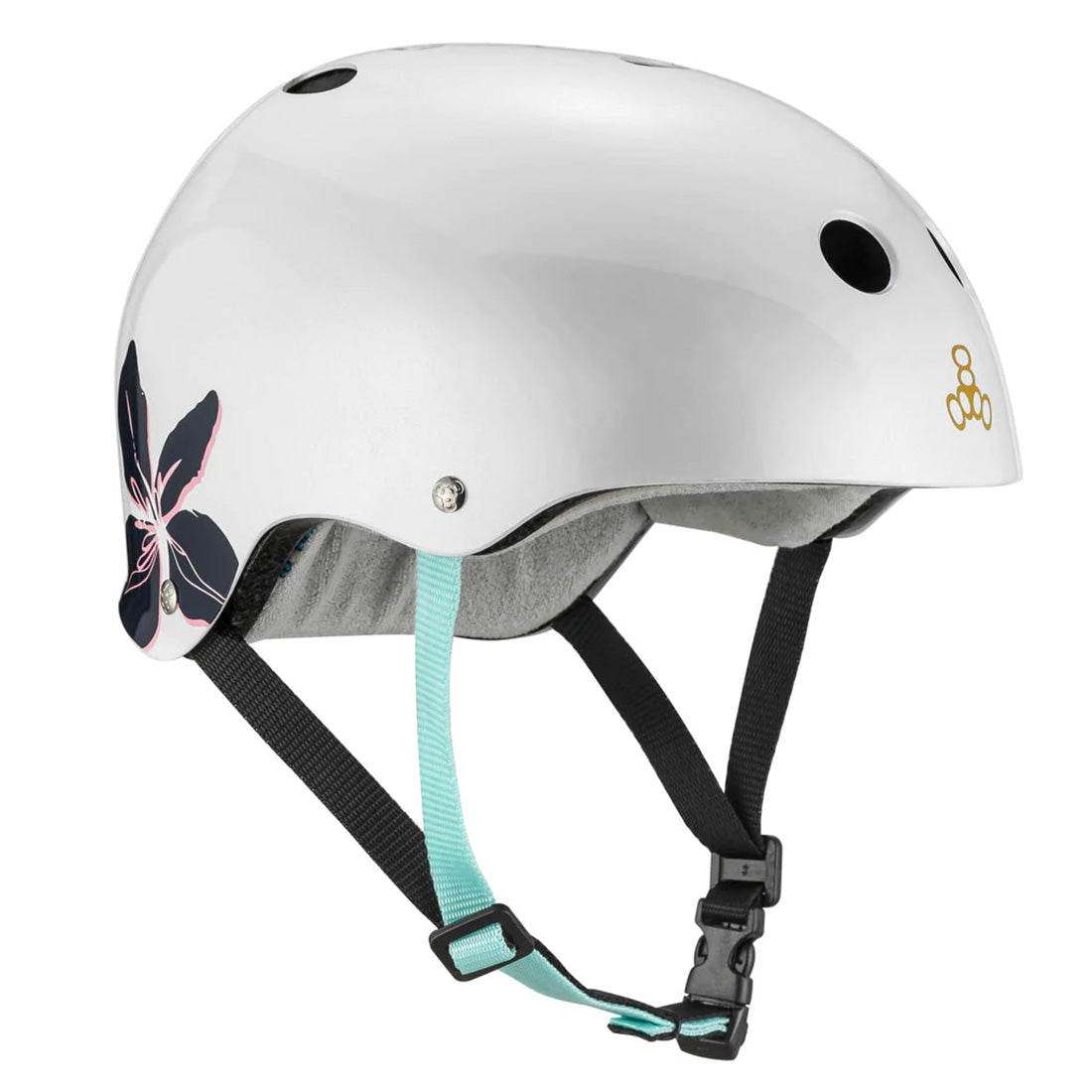 Triple 8 THE Cert SS Helmet - Floral Helmets