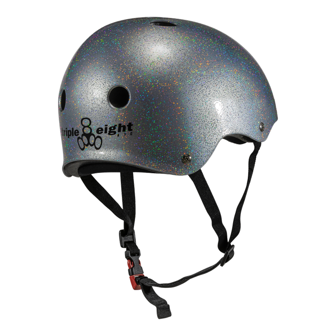 Triple 8 THE Cert SS Helmet - Silver Glitter Helmets
