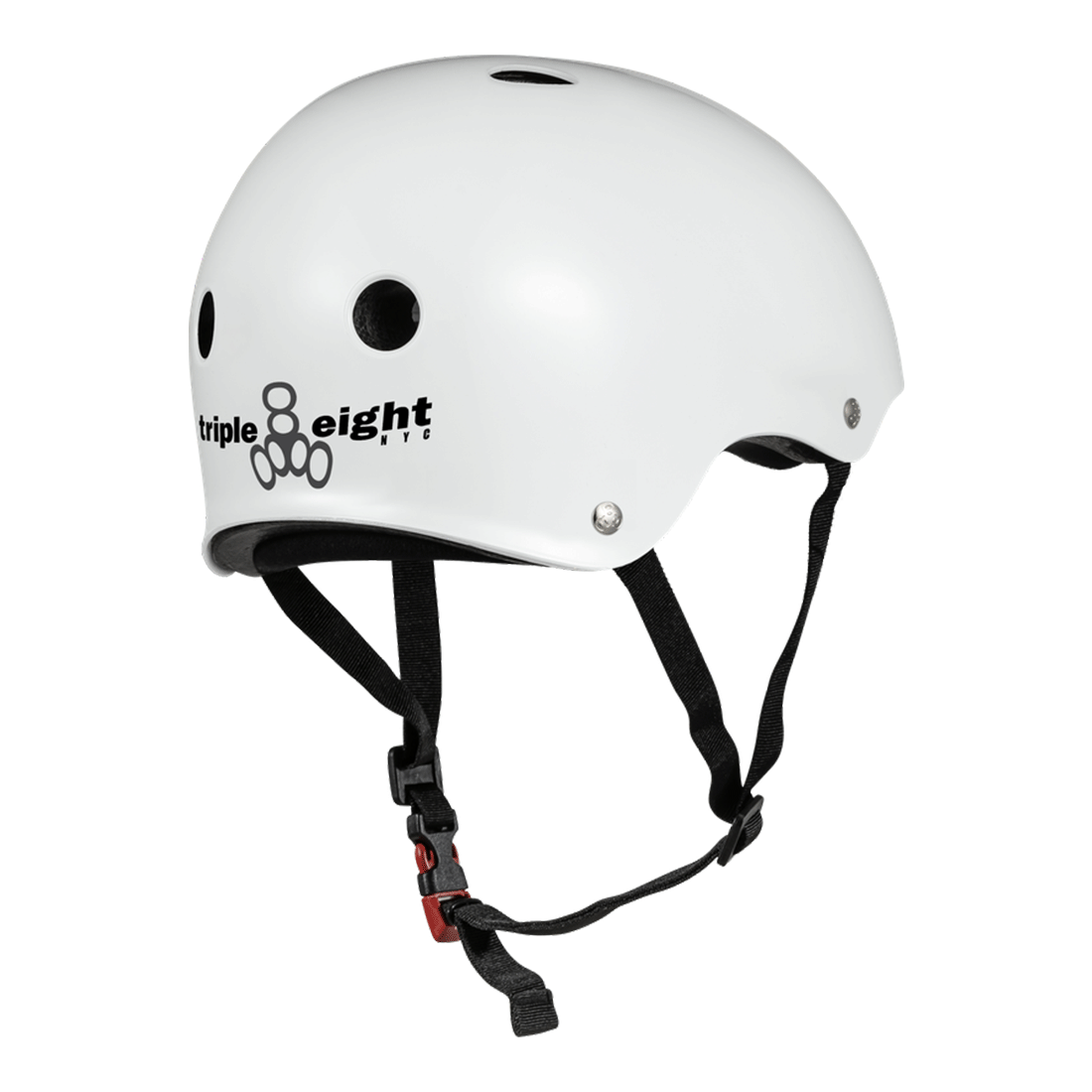 Triple 8 THE Cert SS Helmet - White Gloss Helmets